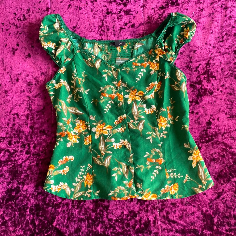 Floral print top